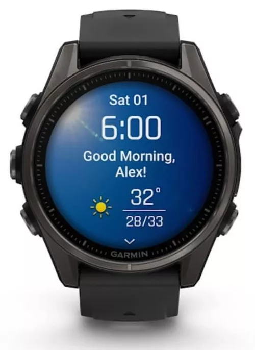 купить Смарт часы Garmin Fenix 8 – 43 mm, Sapphire, Carbon Gray DLC Titanium with Black (010-02903-21) в Кишинёве 