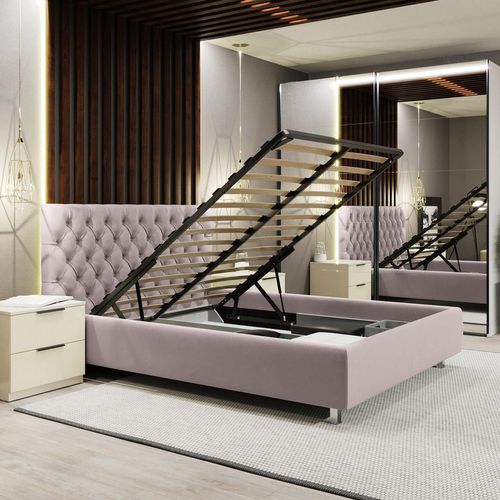 купить Кровать Bayro RomanRose 1600x2000 c подъёмным механизмом ткань категория III в Кишинёве 