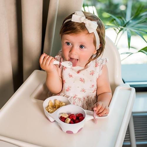 купить Посуда для кормления BabyOno 0969/02 Lingura cu Furculita intr-o cutie в Кишинёве 