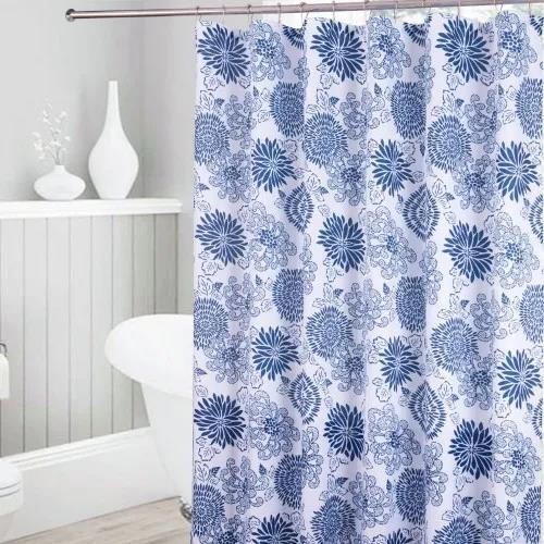 купить Занавеска для ванной Hydro S Sky flowers, albastru/gri в Кишинёве 