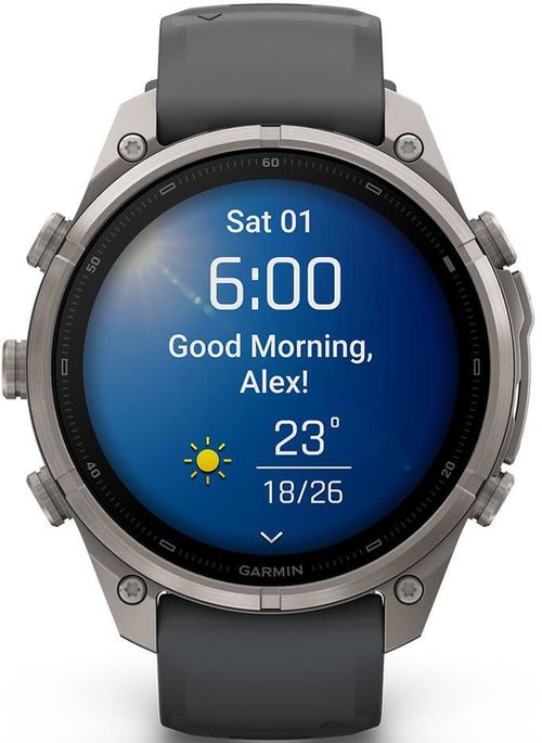 cumpără Ceas inteligent Garmin Fenix 9 Pro, 47mm,Ti, w/Gpht/Blk bnd (010-04336-26) în Chișinău 
