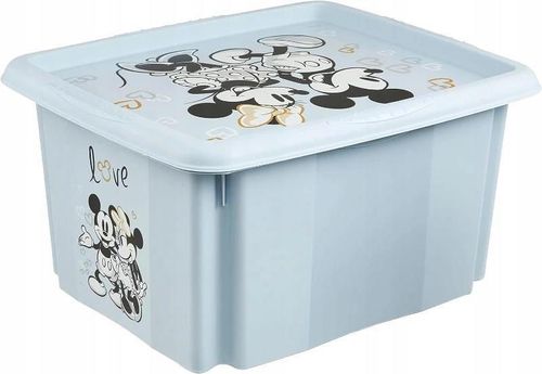 cumpără Cutie depozitare Keeeper Mickey Mouse Cloudy Blue (12237684) 24L для игрушек în Chișinău 