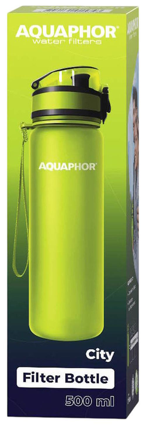 купить Бутылочка для воды Aquaphor 526610 City, 500ml (verde strălucitor) в Кишинёве 