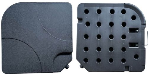 cumpără Umbrelă de gradină Hydro S 0431004 Set (2 buc) suport umbrelă, baza în cruce, apă sau nisip, negru în Chișinău 