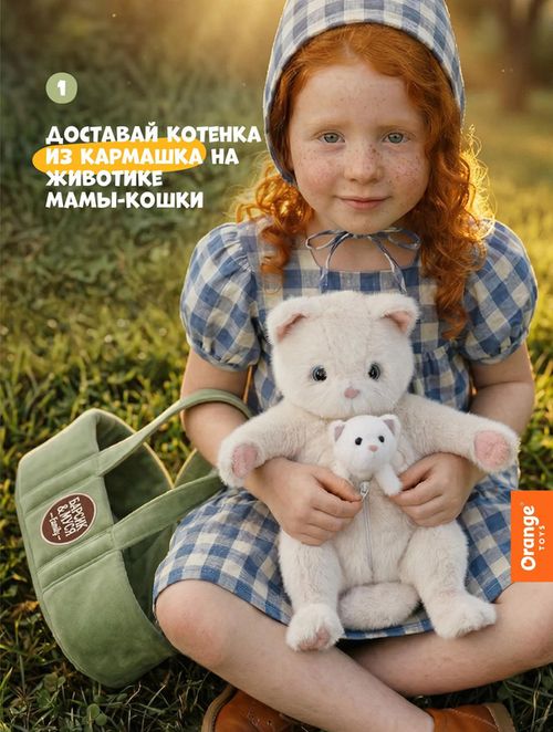 cumpără Jucărie de pluș Orange Toys MK3000/40 Milo&Millie, Millie the White Cat 40cm în Chișinău 