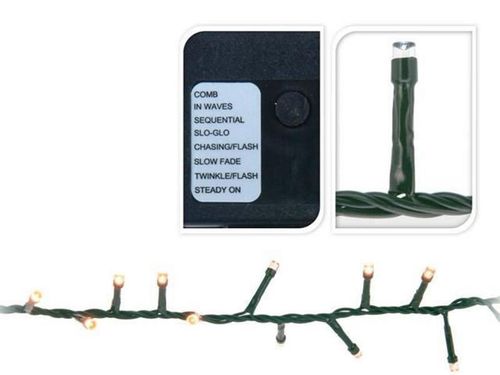 cumpără Ghirlandă Promstore 33053 Огни новогодние Ветка 1200LED экстра т-бел, 24m, 8реж în Chișinău 