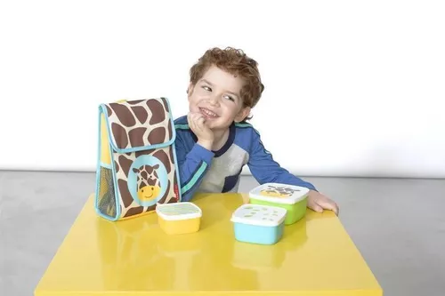 cumpără Seturi pentru hrănire bebelușilor Skip Hop 9H776410 Set 3 cutii pentru pranz Zoo Girafa în Chișinău 