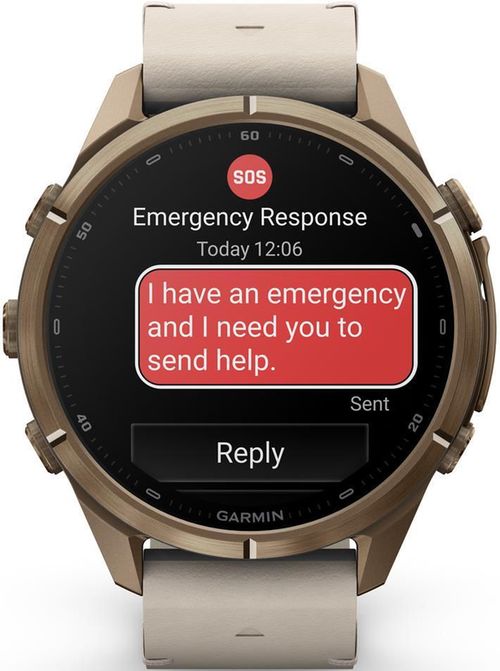 cumpără Ceas inteligent Garmin Fenix 9 Pro, 43mm, inReach, Gold, Lthr White bd (010-04335-41) în Chișinău 
