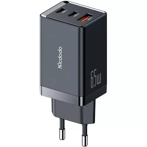 cumpără Încărcător cu fir MCDODO CH-1540 GaN 5 Mini Chargers 2xType-C 1xUSB 65W, Black în Chișinău 