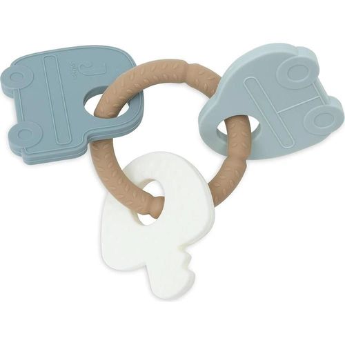 купить Игрушка-прорезыватель Jollein 101-007-68075 Inel gingival din silicon Keychain On The Go в Кишинёве 
