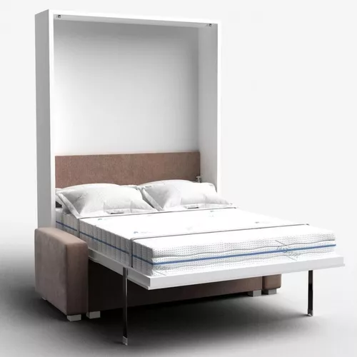 купить Кровать Flat CITY 140x200 с диваном white в Кишинёве 