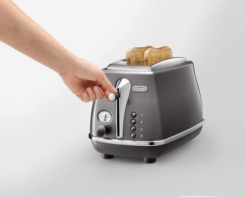 cumpără Toaster DeLonghi CTOT2103.GY Icona Metallics în Chișinău 