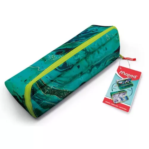 cumpără Penar școlar Maped 931903 Пенал Trendy Marble Green, треугольный în Chișinău 