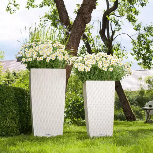 купить Цветочный горшок Lechuza Cubico Cottage 30, White в Кишинёве 