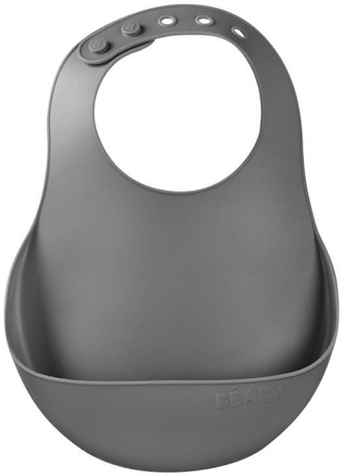 купить Слюнявчики Beaba B913558 Baveta silicon Mineral в Кишинёве 