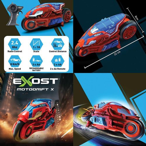 купить Радиоуправляемая игрушка Exost 7530-20288 Masina R/C Exost Motodrift X в Кишинёве 