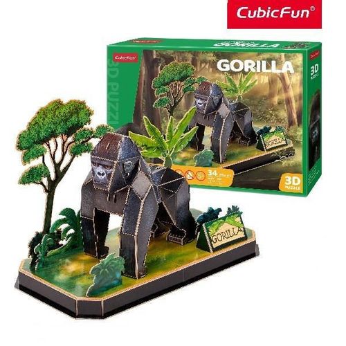 cumpără Set de construcție Cubik Fun P859h 3D puzzle Gorilă, 34 elemente în Chișinău 