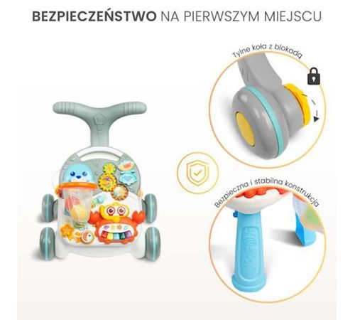 купить Ходунок Toyz 20951 Ходунок-толкатель 2in1 Spark Grey в Кишинёве 