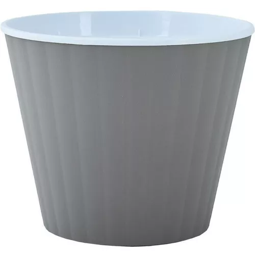cumpără Ghiveci pentru flori Aleana 114036 Ibis cu fund dublu 17,9x14,7cm, cacao/white în Chișinău 
