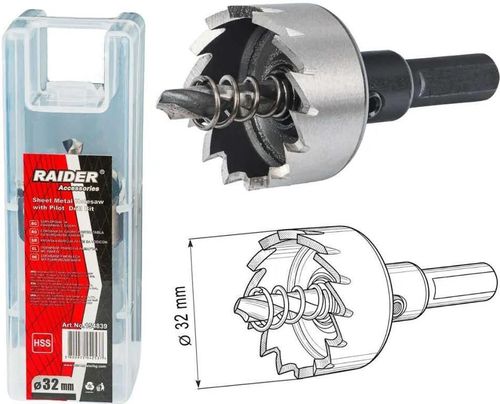 cumpără Set de tubulare, bite, duze Raider 154839 Freza metal Ø32 HSS în Chișinău 