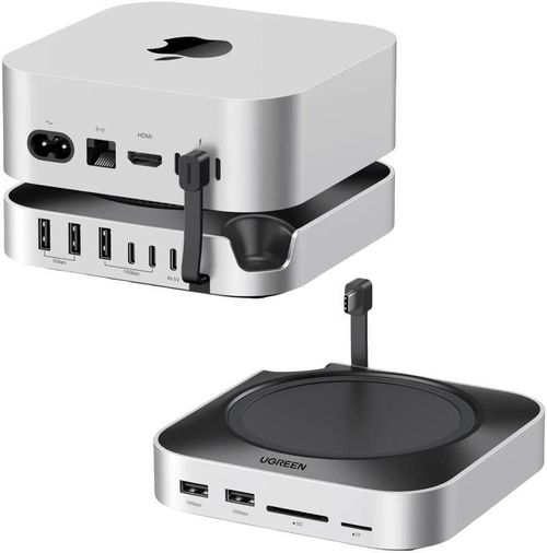 купить Переходник для IT Ugreen 65487 Docking Station 11in1 Mac mini M4, CM841, Gray в Кишинёве 