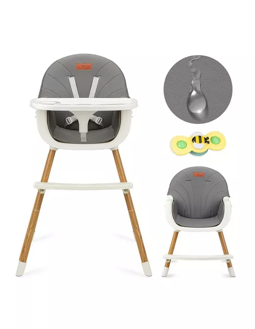 купить Стульчик для кормления MoMi Flovi Dark Gray в Кишинёве 