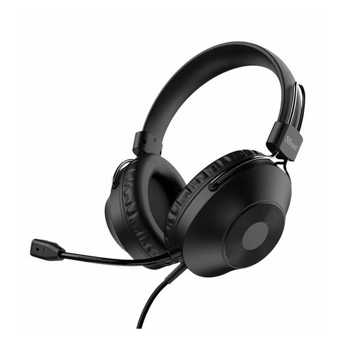 cumpără Trust Ozo Over-Ear USB Headset, 40mm driver units, Flexible Microphone,  USB connection, 2m cable, Black în Chișinău 