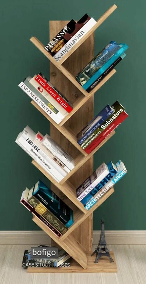 купить Офисный стеллаж Nex Home Дерево, 44x23,8x122 см, Дуб (15-11-02) в Кишинёве 