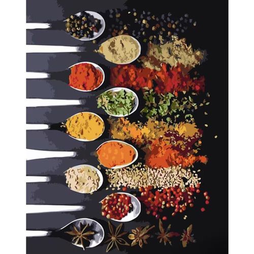 cumpără Tablou pe numere Strateg R 9 /17 (GS1276)(51446) Mirodenii strălucitoare, 40x50 cm în Chișinău 