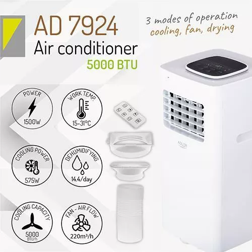 cumpără Aparat aer condiționat mobil Adler AD 7924 White în Chișinău 