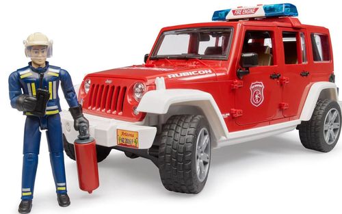 cumpără Mașină Bruder 2528 Jeep Wrangler de pompieri si figurina, 43272 în Chișinău 