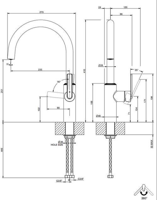 купить Смеситель кухонный Gessi 60940-149 Finox Br Nickel в Кишинёве 