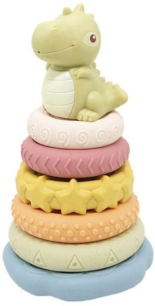 купить Игрушка miscellaneous 11405 Piramida cu 6 inele Unicorn/Dino 712048/712049 в Кишинёве 