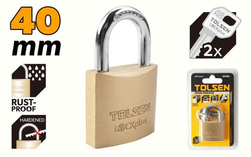 купить Замок навесной Tolsen 55104 Lacat din alama 40mm Industrial в Кишинёве 