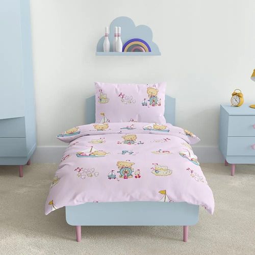 купить Домашний текстиль Relaxe Home Подростковое постельное бельё Soft Dreams 145x210 см Pink sailor в Кишинёве 