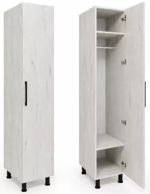 cumpără Dulap Mashtab S12520 Isla cu bară (400x500x2000) Stejar Alb în Chișinău 