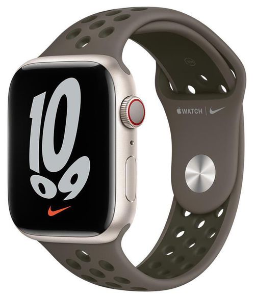 купить Ремешок Apple 45mm Midnight Olive Gray/Cargo Khaki Nike Sport Band, ML8D3ZM/A в Кишинёве 