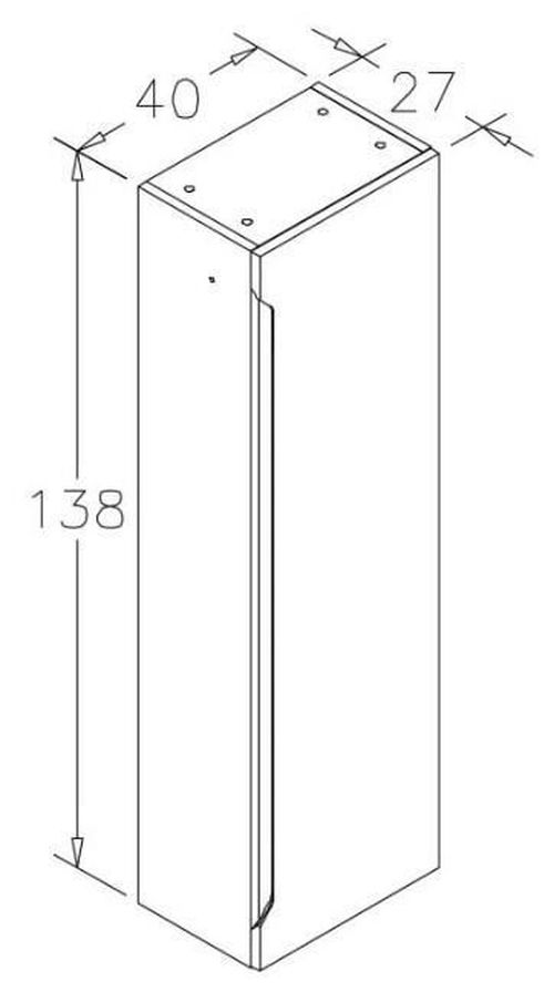 cumpără Dulap penal Orka Malta 40 Alb în Chișinău 
