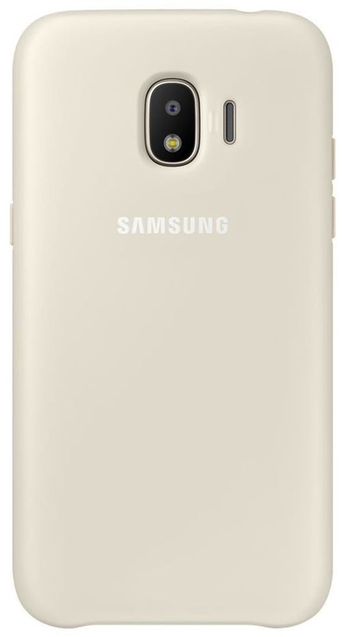 купить Чехол для смартфона Samsung EF-PJ250, Galaxy J2 2018, Dual Layer Cover, Gold в Кишинёве 