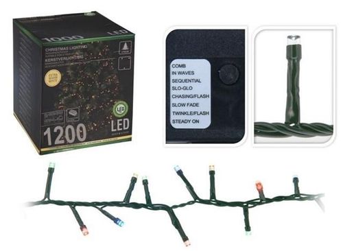 cumpără Ghirlandă Promstore 33058 Огни новогодние Ветка 1200LED разноцвет, 24m, 8реж, in/out în Chișinău 