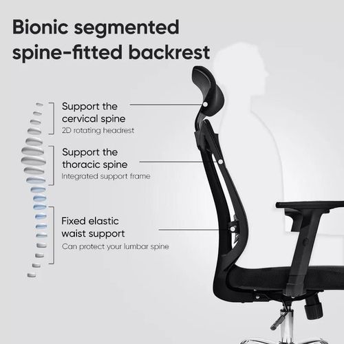 cumpără Fotoliu de birou Deli DLE4512, plasă și tapițerie, negru în Chișinău 