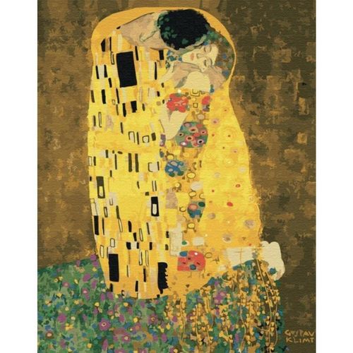 cumpără Tablou pe numere BrushMe BS21783FC (fără cutie) Sărutul de Gustav Klimt în Chișinău 