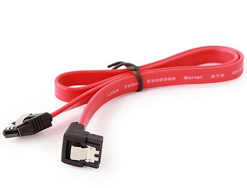 купить Gembird CC-SATAM-DATA90-0.8M, Serial ATA III 50cm data cable with, metal clips with 90 degree bent connector в Кишинёве 