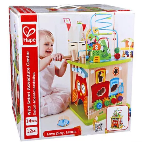 cumpără Puzzle Hape E8341 Cub Montessori din lemn Aventuri în Safari în Chișinău 