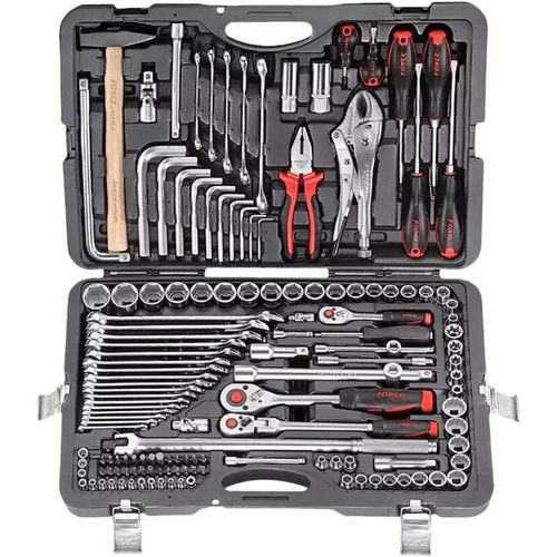 купить Набор ручных инструментов Force 41421 Набор инструмента 1/4, 3/8, 1/2, 142 пр. в Кишинёве 