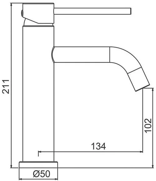 cumpără Baterie lavoar Frap F 10807- 6 (lavoar) INOX NEGRU în Chișinău 