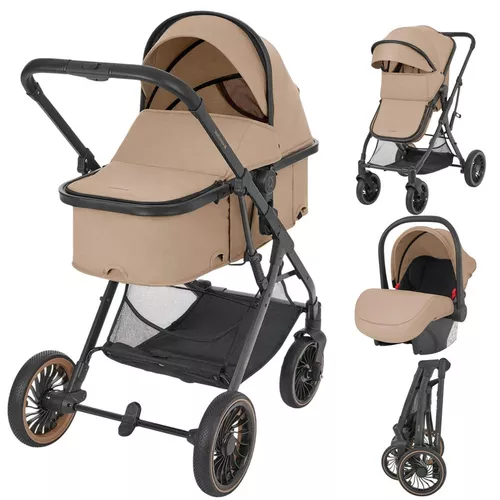 купить Детская коляска Kikka Boo One Beige, transformabil 3in1 (3800171213813) в Кишинёве 