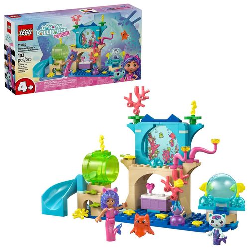 купить Конструктор Lego 11204 Gabby`s Dollhouse: Aventurile micii sirene Gabby în acvariu в Кишинёве 