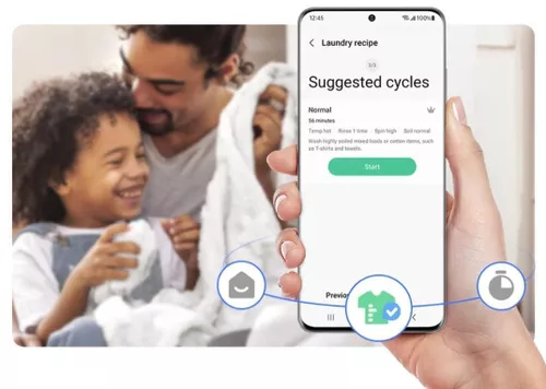 купить Стиральная и сушильная машины Samsung WW11DG6B25LEU4 + DV90T6240LE/S7 в Кишинёве 