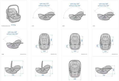 купить Автокресло Maxi Cosi 8052750111 Scoica auto Pebble 360 Pro2, Essential Graphite в Кишинёве 